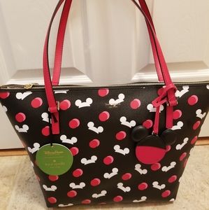 Rare Kate Spade Disney Mickey Ear Hat Tote Bag